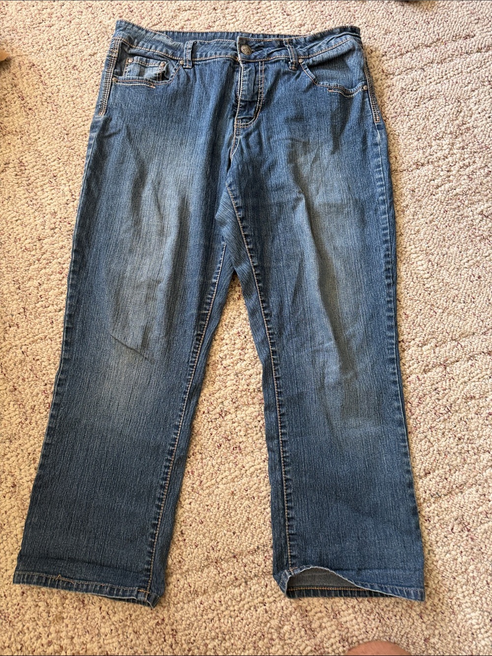 Women's Capri Blue Denim Jeans size 14